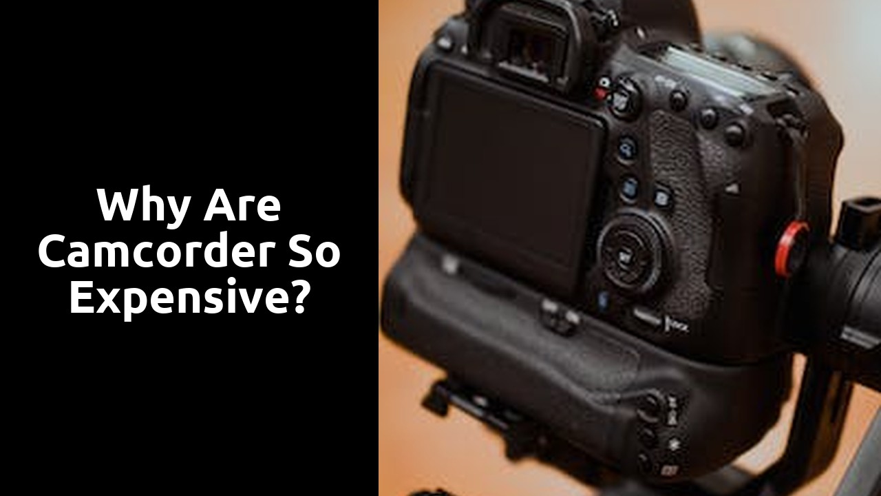 Why are camcorder so expensive?
