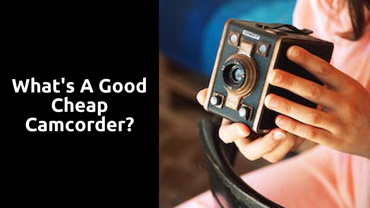 What's a good cheap camcorder?