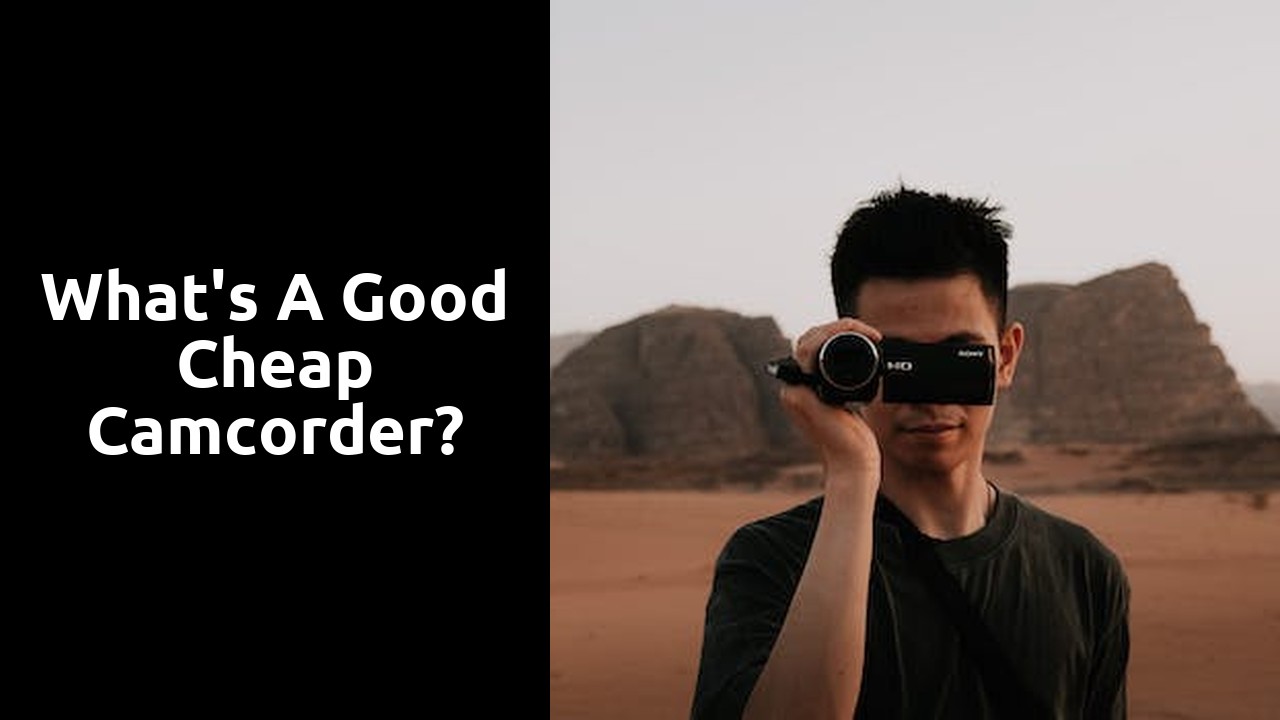 What's a good cheap camcorder?