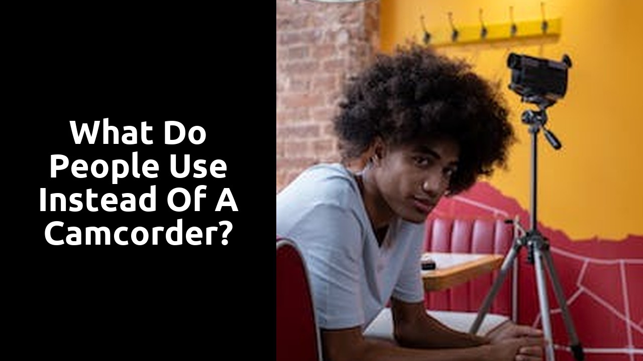 What do people use instead of a camcorder?