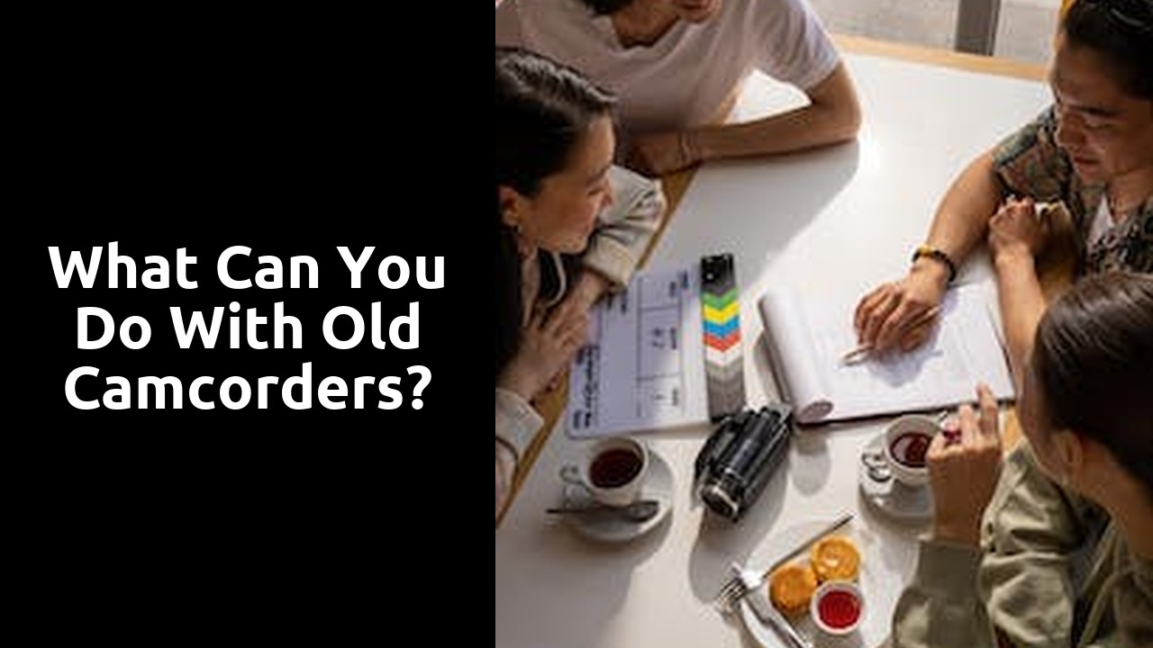 What can you do with old camcorders?