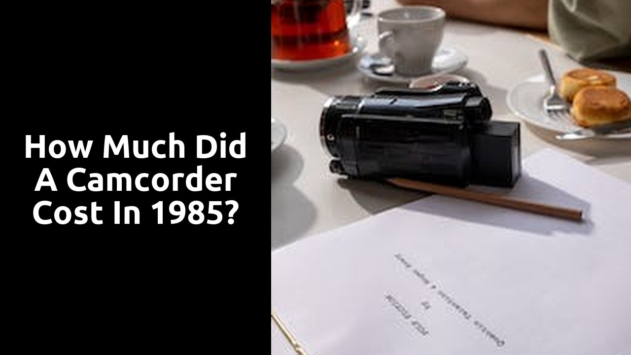 How much did a camcorder cost in 1985?